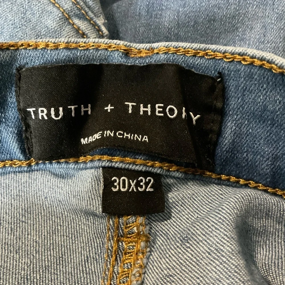 Men’s Truth + Theory Classic Blue Straight-Leg Jeans 30x32